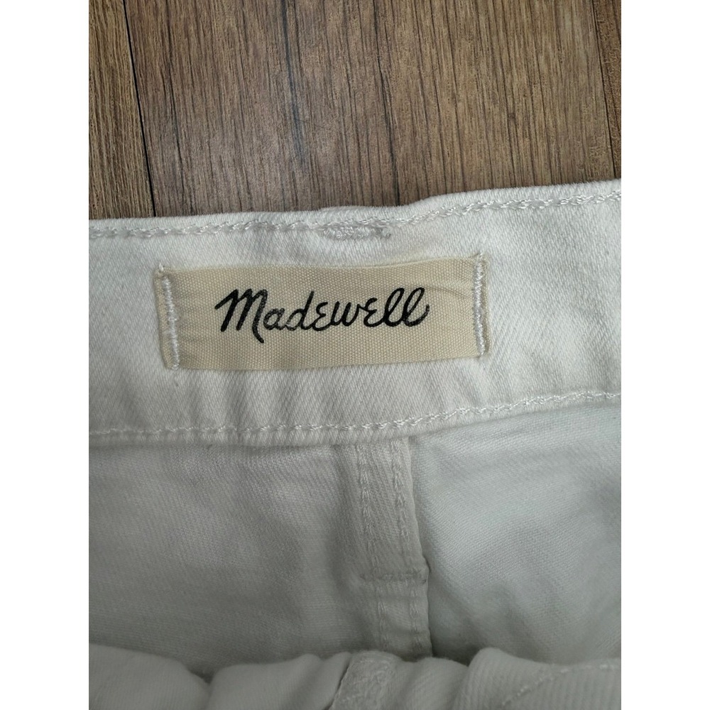 Madewell‎ Skinny Jeans White Raw Hem High Rise Size 25 - Picture 4 of 8